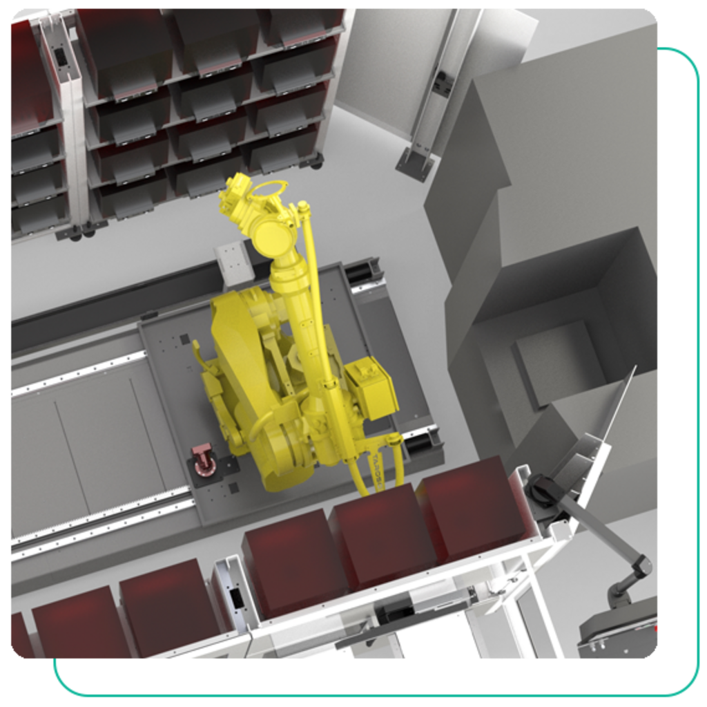 Automation mit Knickarmroboter