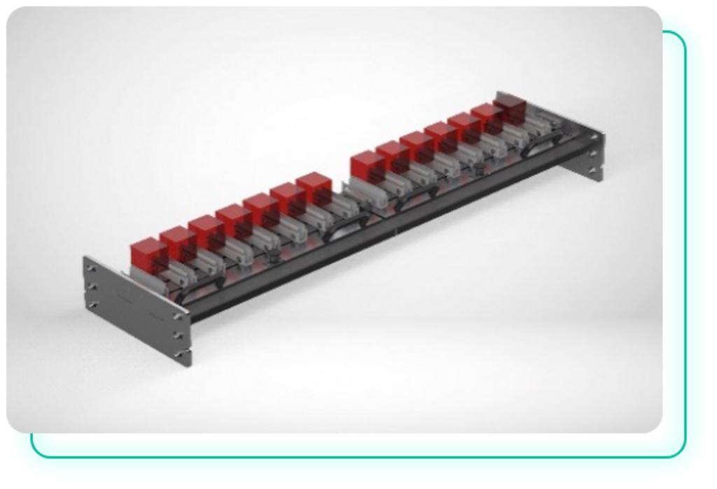 WERKSTÜCKTRÄGER BASIC.  Hierbei handelt es sich um einen Regalboden, der speziell für die Ablage von Werkstücken unterschiedlicher Größe konzipiert wurde für den Einsatz mit Linearachsrobotern.