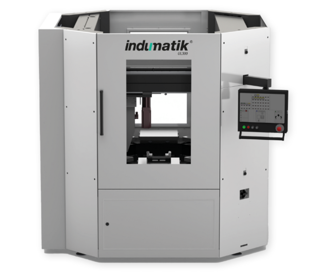 INDUMATIK – UL 300.  Große Werkstücke und hohe Gewichte bei geringem Platzbedarf zu handhaben, entwickelten wir die Indumatik UL weiter. Flexibler in puncto Werkstückgröße und Gewicht. 1 kg oder 300 kg.